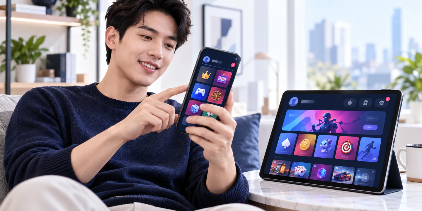 APP DF999: game và tài khoản trên điện thoại sau thao tác